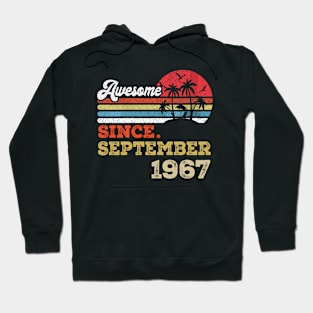 Awesome Since September 1967 Limited Edition, 56th Birthday Gift 56 years of Being Awesome Hoodie